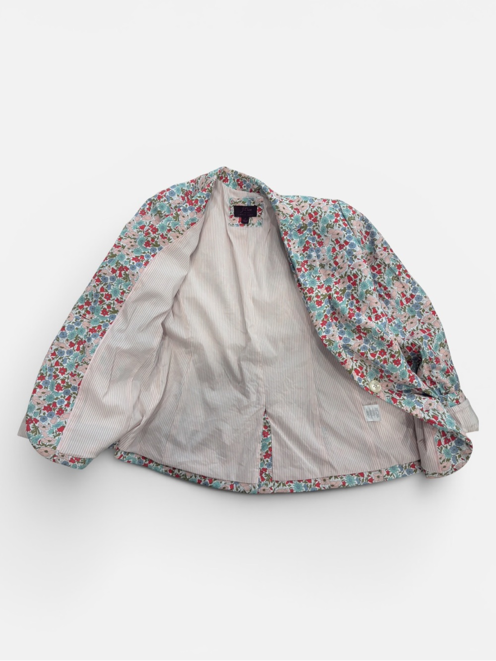 J CREW FLORAL BLAZER SIZE 2 - Picture 2 of 3